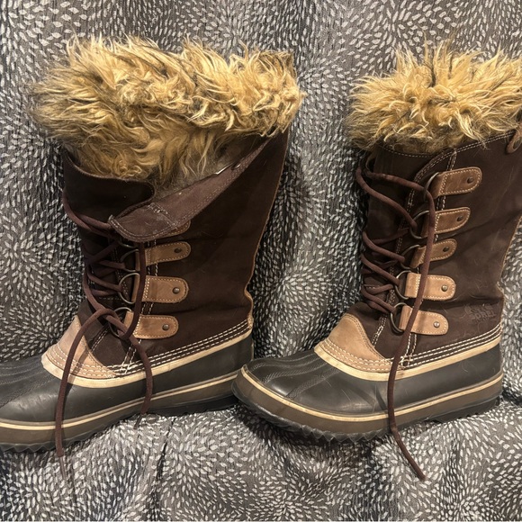 SOREL Brown Fur-Lined Winter Boots - Picture 2 of 4